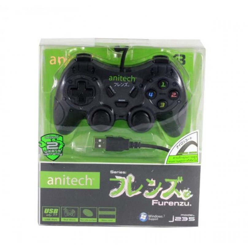 ANITECH JOYSTICK (อุปกรณ์ช่วยในเกม) USB J235 (BLACK) As the Picture One ...