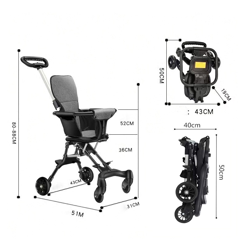 【COD 2 Way Facing Baby Stroller Magic stroller 4 wheels Ultra ...