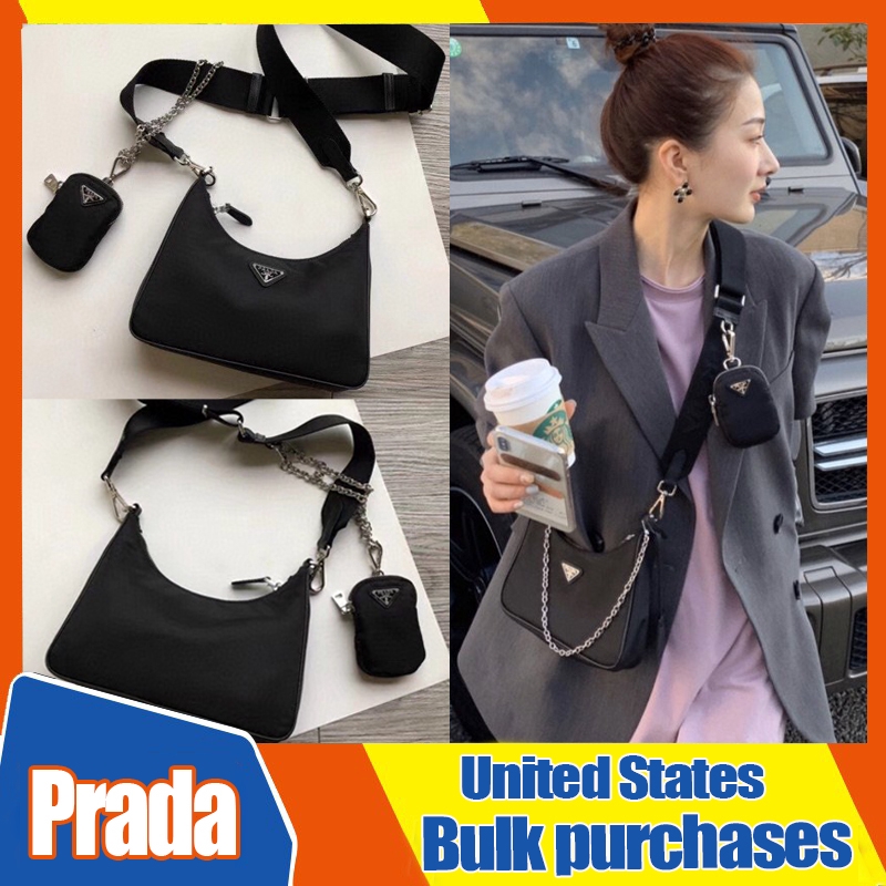 prada three piece bag