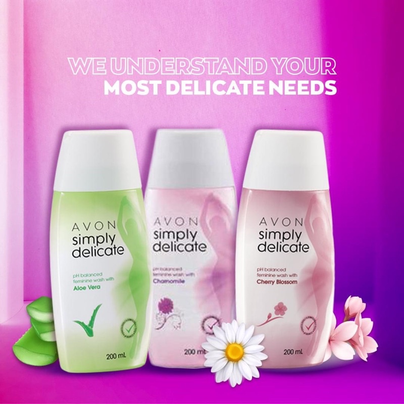 Avon Simply Delicate 200ml/400m feminine hygiene wash 200ml Chamomile