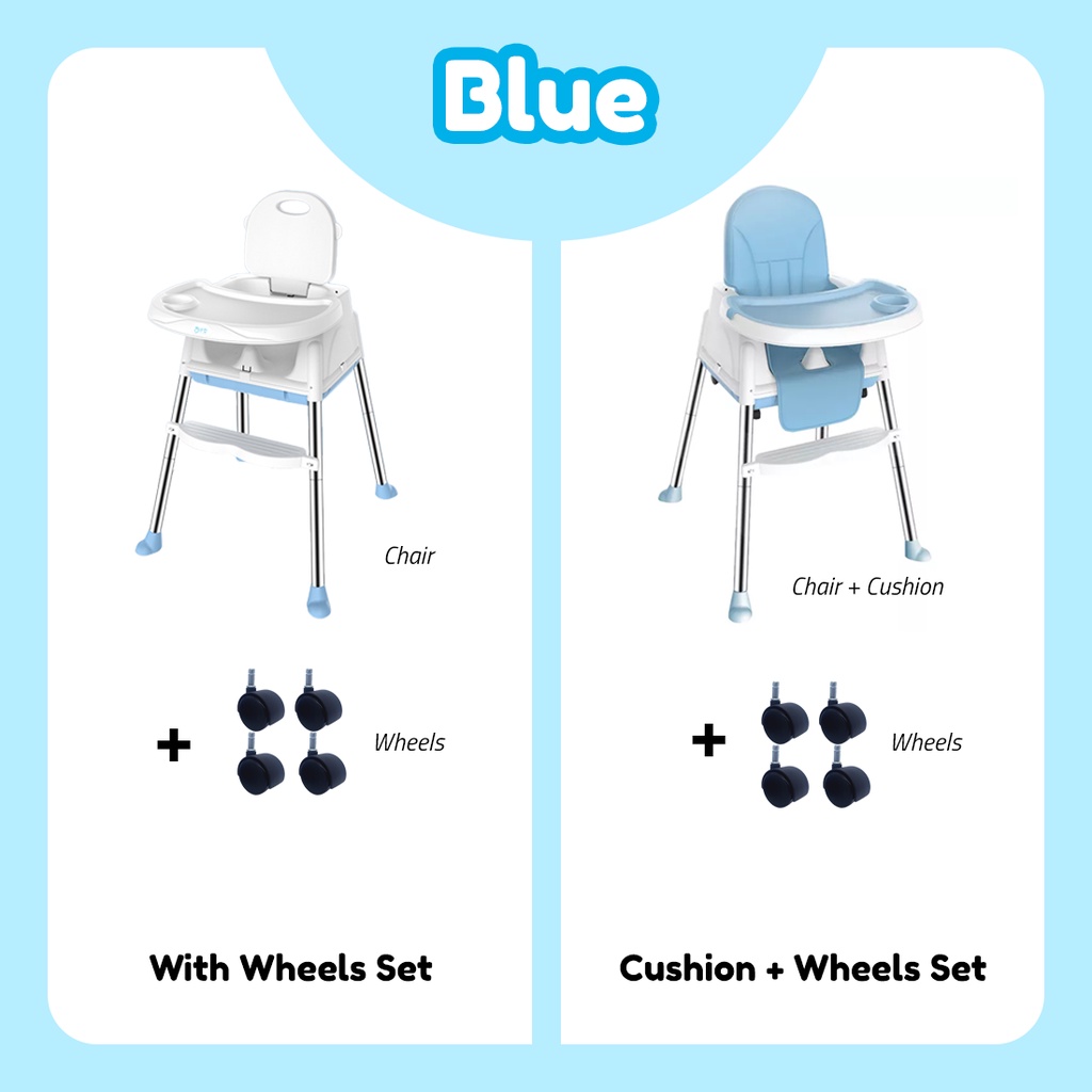 Baby chair with pvc cushion baby high chair kerusi baby( foldable