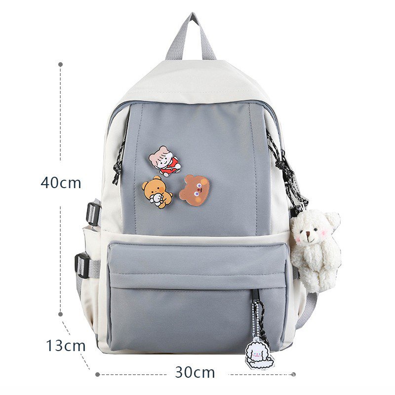 Ready Stock School Bag Korean-Style Japanese Middle School Student  Schoolbag Female High SchoolinsShoulder Bag Bag Student Backpack