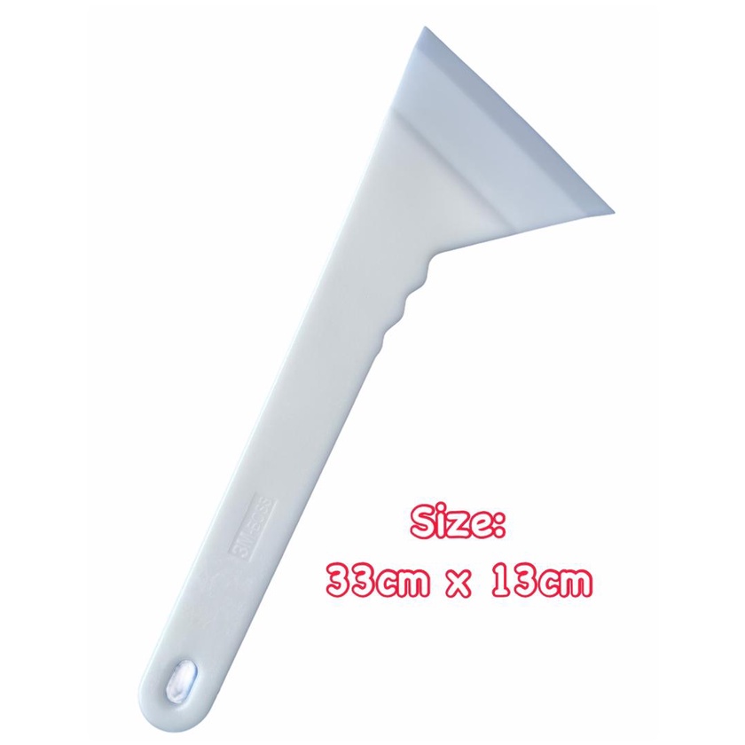 3M-Boss Triangular long handle scraper squeegee white hard card for right handed window tinting tools / tinted tools