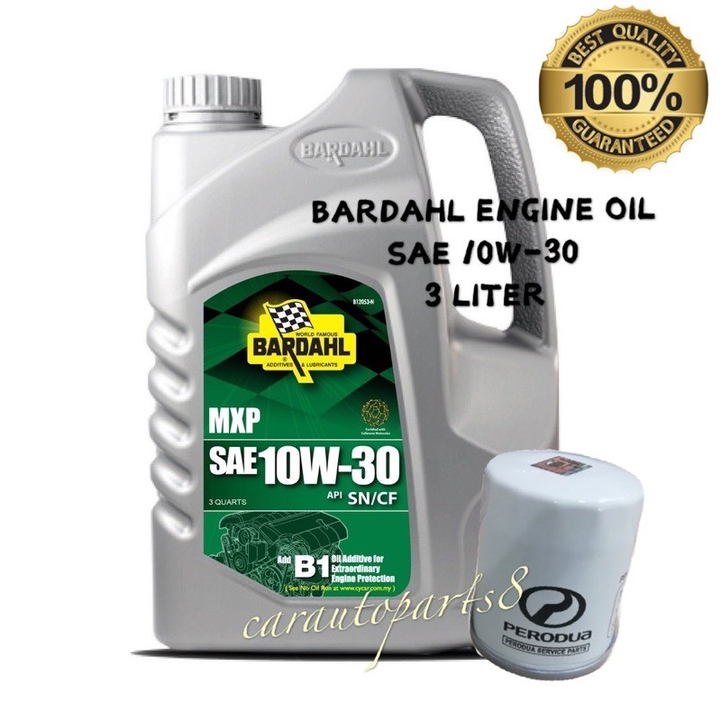 ORIGINAL GENUINE BARDAHL 5W30 FULLY SYNTHETIC MXP ENGINE OIL API SN/CF 4  LITRE