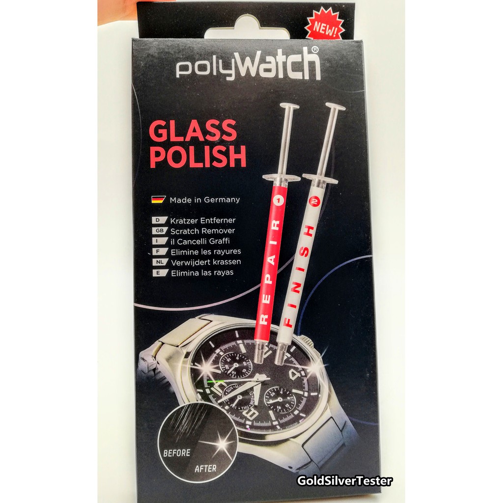 Polywatch Glass Polish Repair Kit, Remove Scratches, Restores