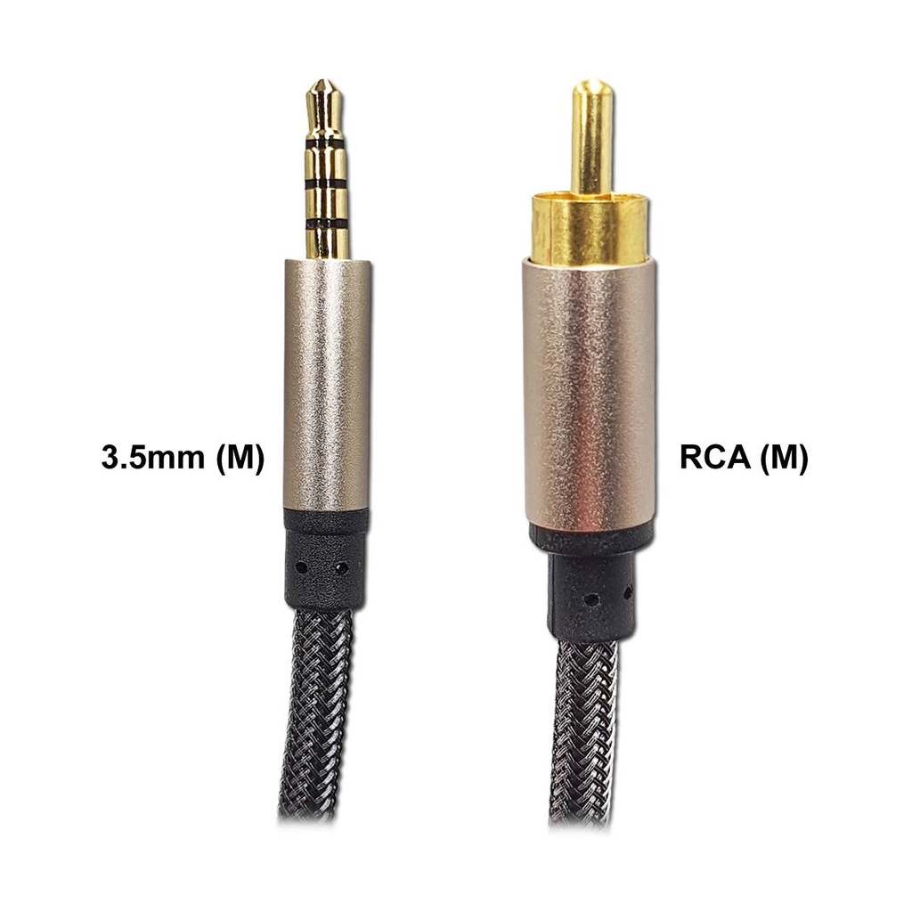 Fule Digital Coaxial Audio Video Cable Stereo SPDIF RCA to 3.5mm Jac k Male  for HDTV 