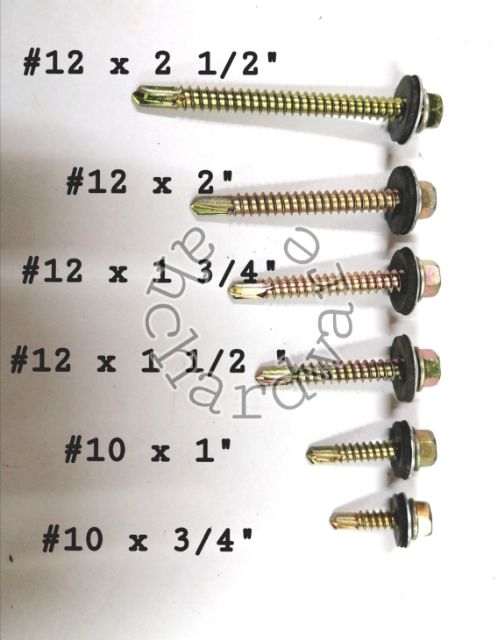 [Box] Self Drilling Screw c/w Washer (DS-HW) / [KOTAK] Skru Besi washer ...