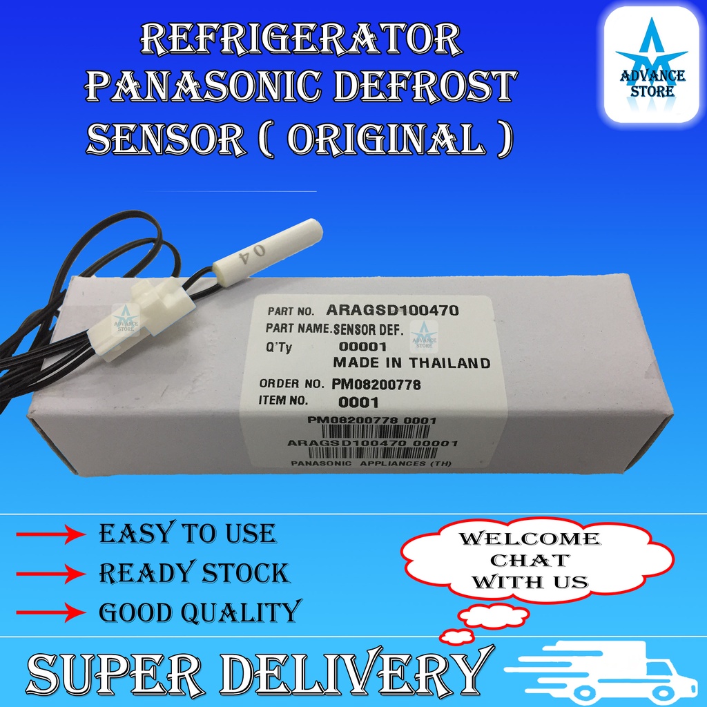 ORIGINAL or OEM Panasonic Sensor Refrigerator Defrost Sensor Refrigerator sensor / Sensor Peti Sejuk / Sensor Peti Ais