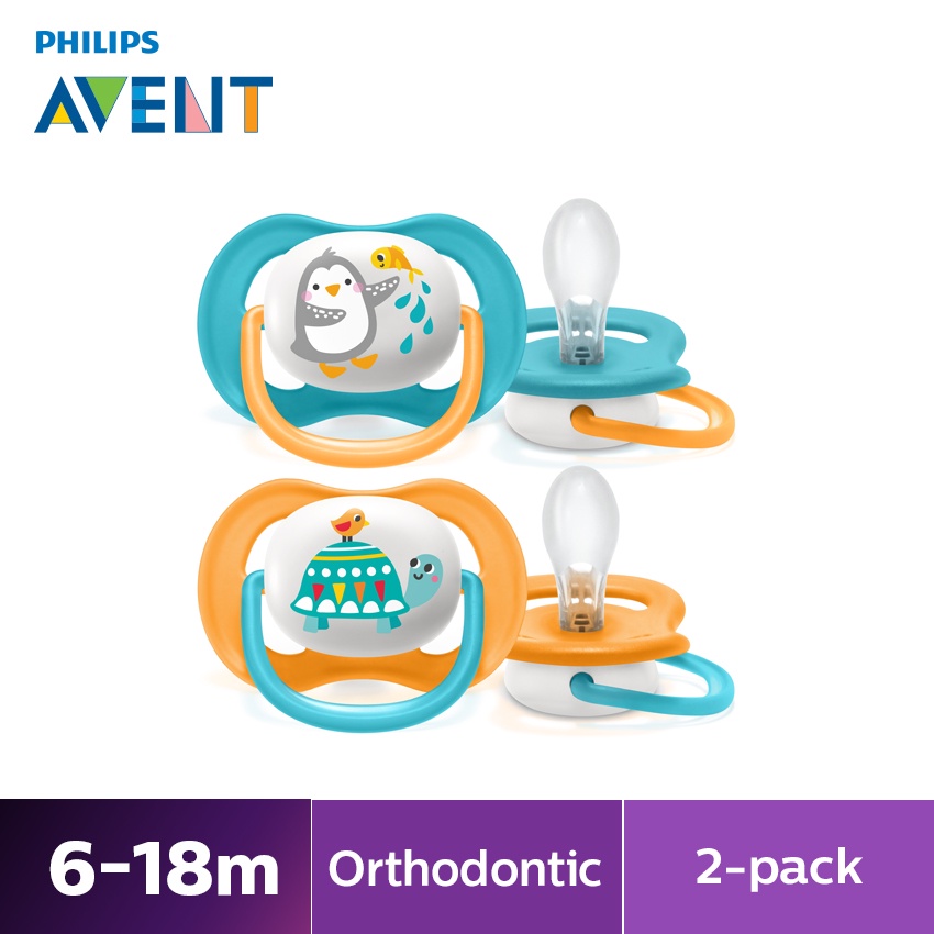 Philips Avent Ultra Air Sucette 18M+ Girafe X2