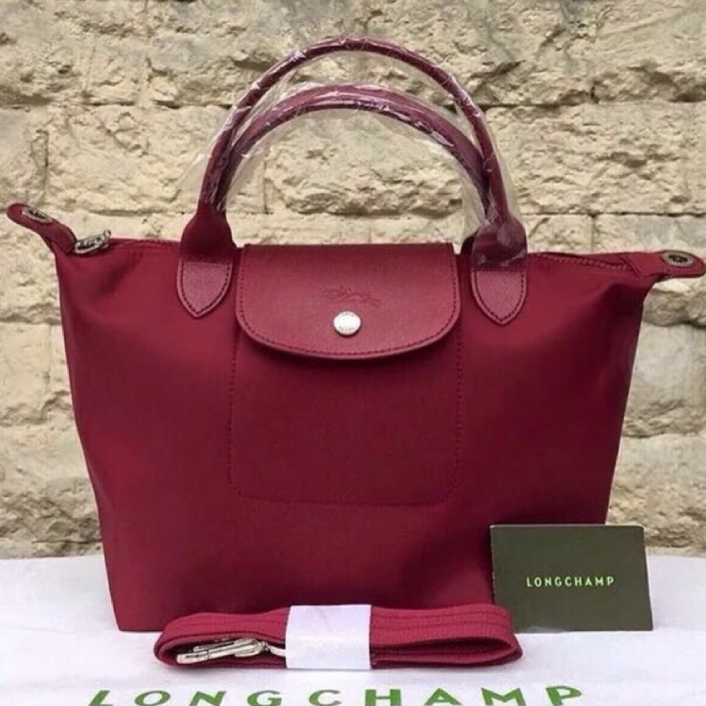 Longchamp Le Pliage Neo (Maroon; Small size) | Shopee Singapore