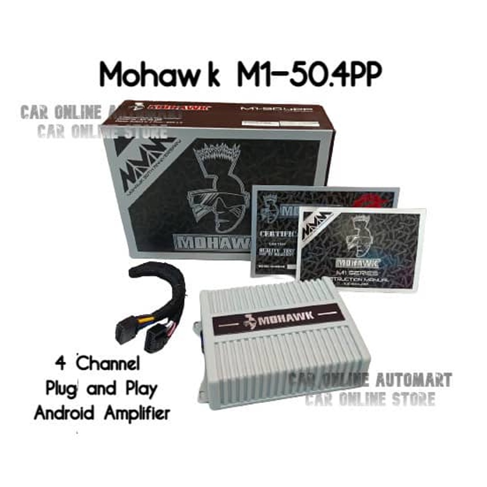 100% ORIGINAL MOHAWK 4-Channel Plug &amp; Play Amplifier MS-Series MS-50.4PP 50W×4 suitable for Android Player VOUCHER