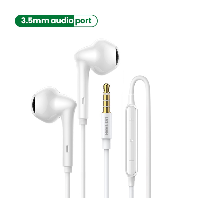 New UGREEN Wired Earphone In-Ear Aux Earbuds Earphones with Microphone  3.5mm/type c/lightning Jack Headphones 3.5mm
