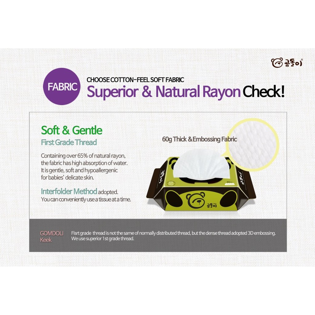 Image result for Gomdoli Korean Organic Wet Wipes