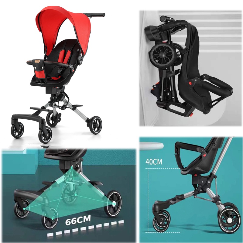 【COD 2 Way Facing Baby Stroller Magic stroller 4 wheels Ultra ...