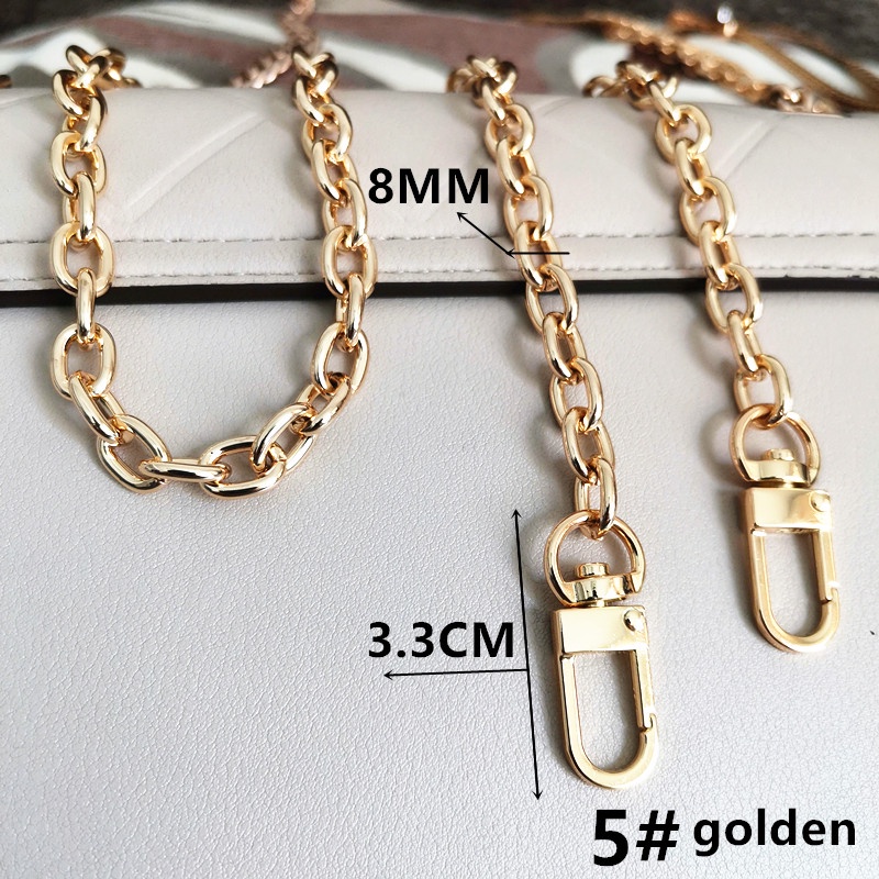 Golden Bag Chain Replacement Bags Strap For LV Women's Bag Metal Extension  Chains Underarm Crossbody Shoulder Belt Accessories