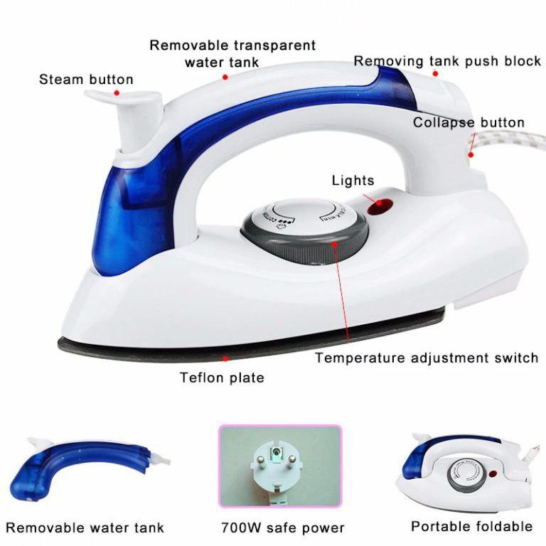 Tefal 1800W New Blue Steam Iron Garment Portable Non Stick Soleplate Handheld Seterika Penggosok Wap