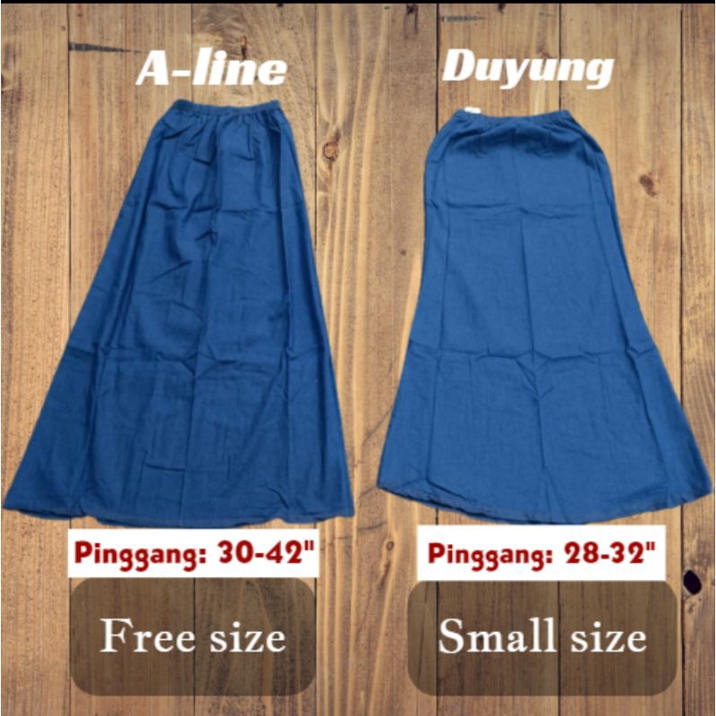 𝐒𝐤𝐢𝐫𝐭 𝐉𝐞𝐚𝐧𝐬 𝐋𝐚𝐛𝐮𝐡 𝐃𝐞𝐧𝐢𝐦 𝐌𝐮𝐬𝐥𝐢𝐦𝐚𝐡 Navy blue (Aline) PGMall