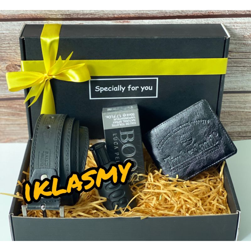 set hantaran/belt/Wallet/perfume hantaran lelaki birthday 4 PGMall