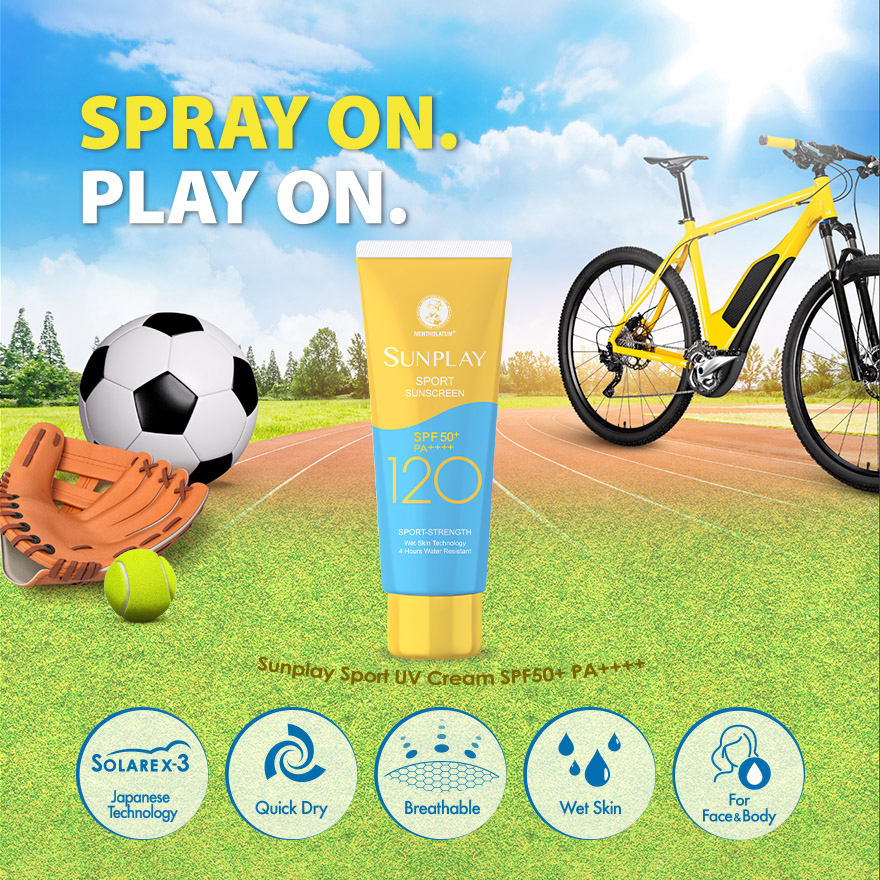 Sunplay Sport 120 Sunscreen 80g [Sport sunscreen / Sunscreen/ Suncare/ For  outdoor activities/ UVA UVB Protection] Generic | PGMall