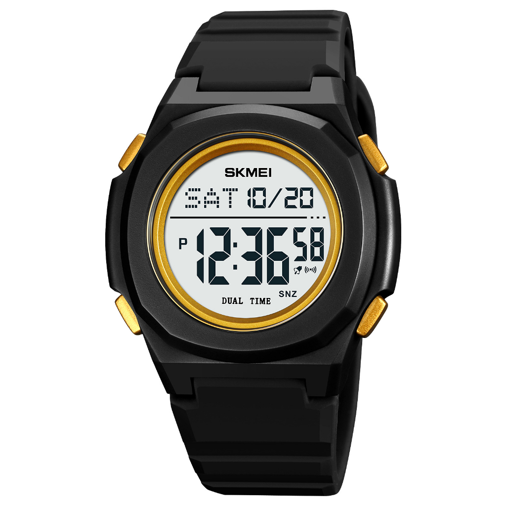 SKMEI Black Watches for Men Fashion Minimalist Waterproof Ultra-Thin Analog  Quartz Moon Phase Stainless Steel Mesh Band Wristwatch for Men