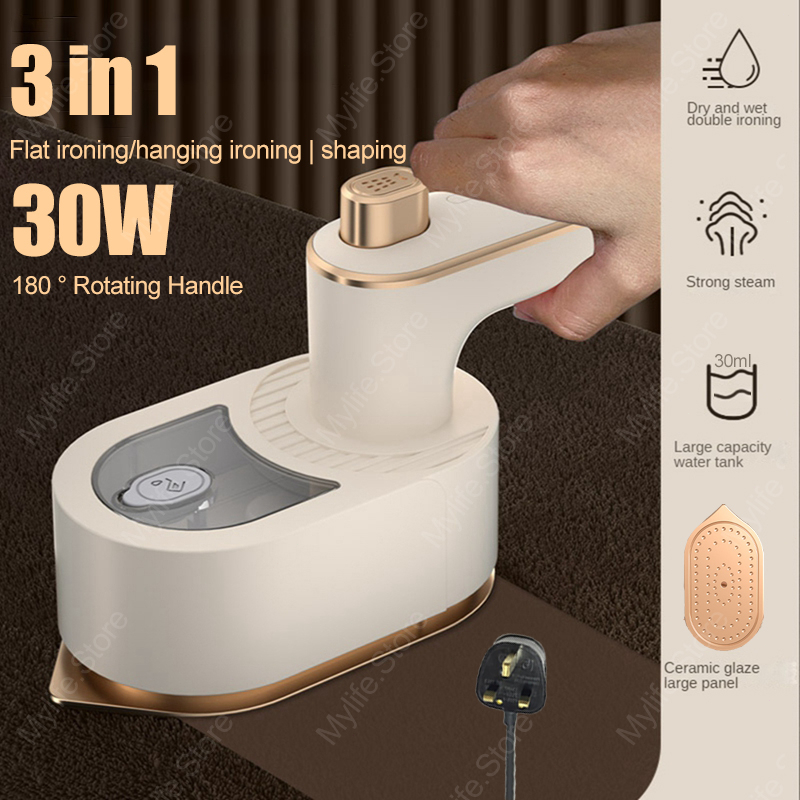 Mini Ironing Machine Handheld Can Be Rotated 180 Degrees, Travel Iron for  Clothes, Professional Household Fast Heating Wired Small Electric Iron