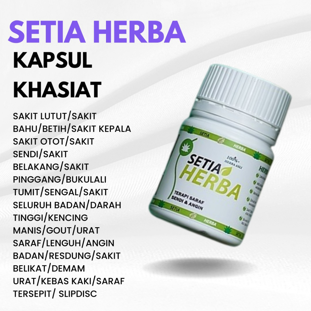 ✨Setia herba membantu untuk melegakan sakit urat sakit sendi dan gout✨ ORIGINAL [READY STOCK AVALABL