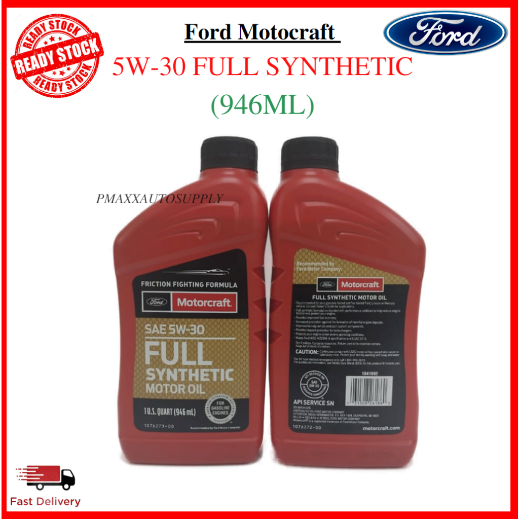 100% Original) 1 SET FOR 5 BOTOL Ford MotorCraft Mercon LV