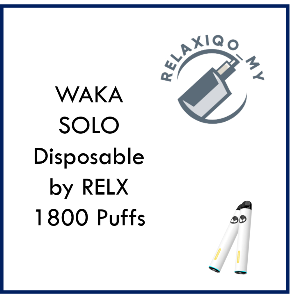 WAKA SOLO Disposable by RELX Original 1800 Puffs l READY STOCK