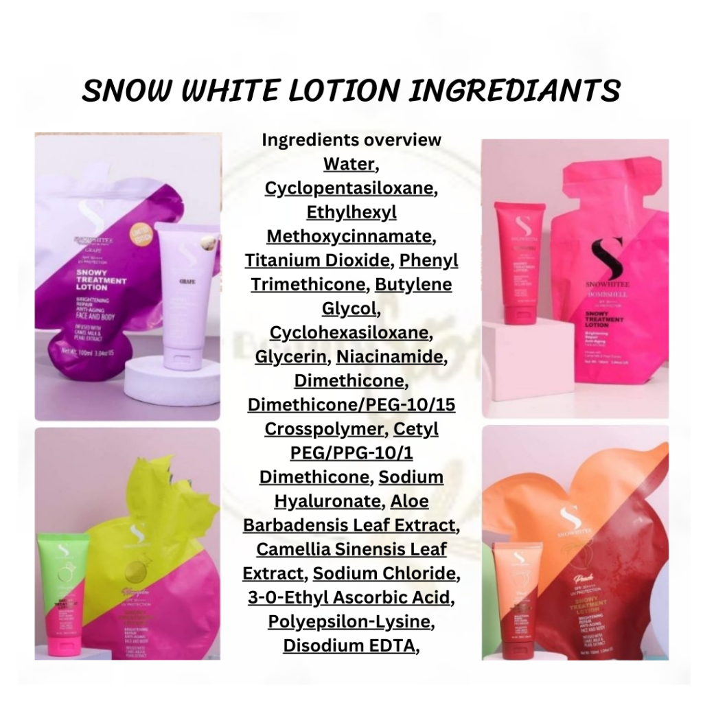 Snow shop white lotion