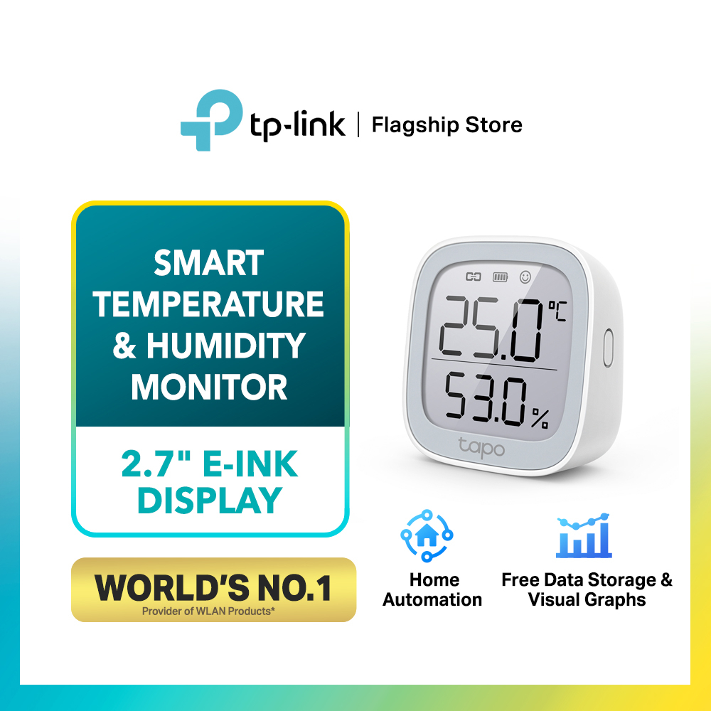 TP-Link Tapo Smart IoT Hub with Chime Tapo H100, T100, T110, T310, T315, S200B, S200D, Smart Home Bundle Temp Monitor -T315