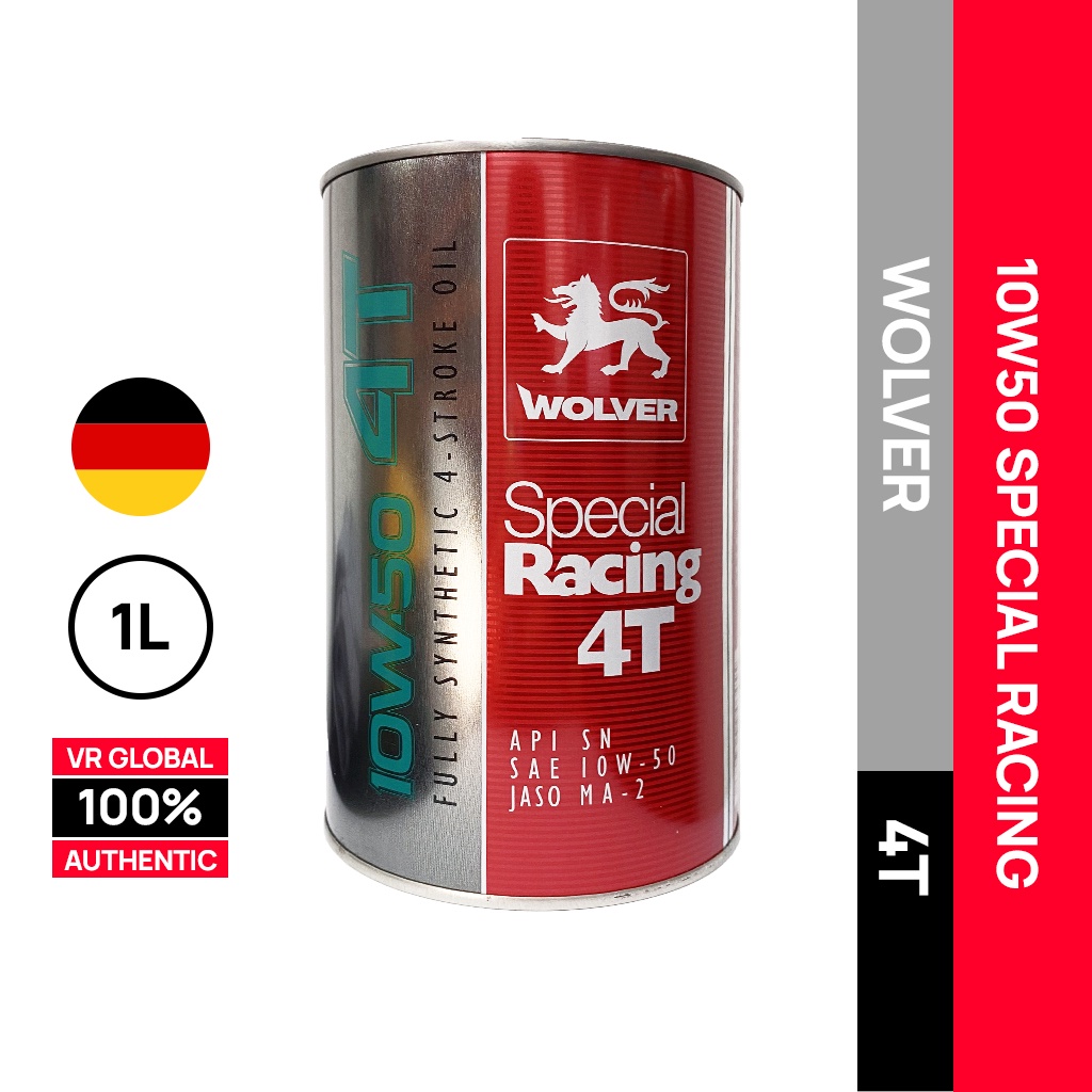 WOLVER SPECIAL RACING 10W50 4T FULLY SYNTHETIC ENGINE OIL GERMANY 1L