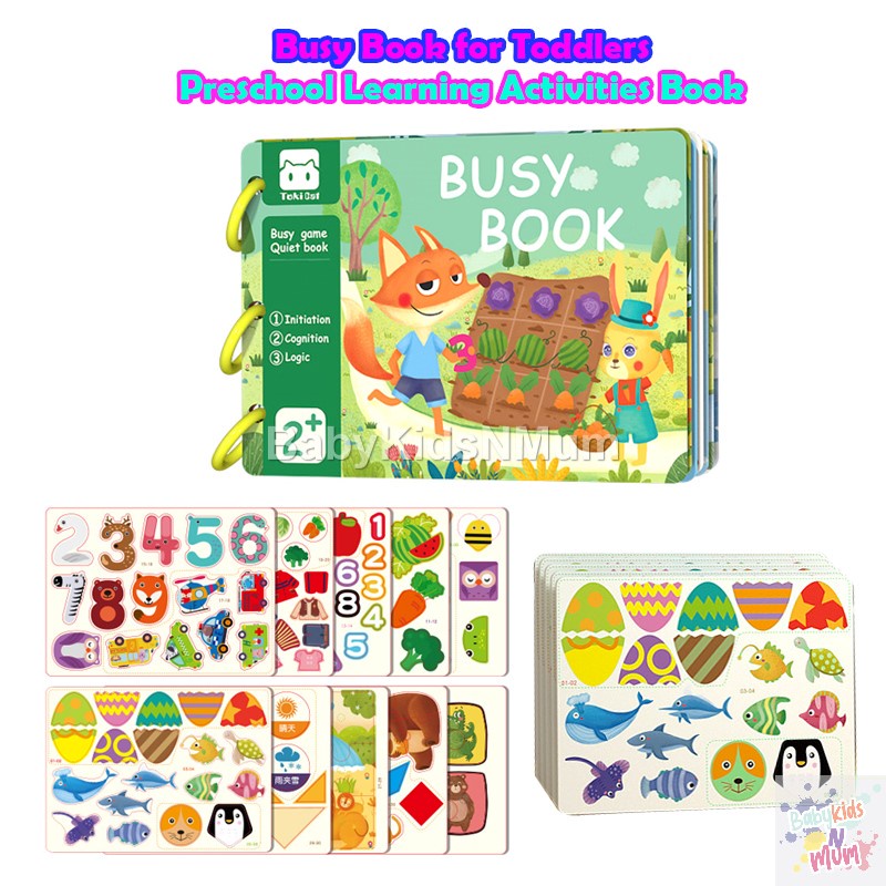 Kids Quiet Book, Baby Busy Book Early Learning Toys For Toddlers, Preschool  Educational Activity Book Toys
