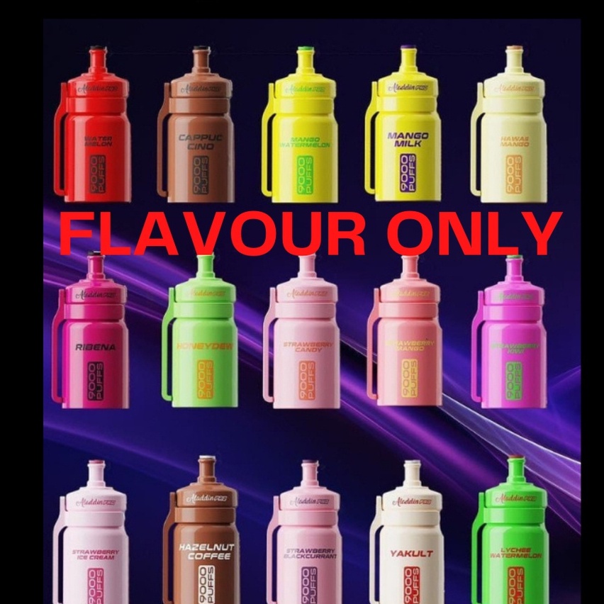 31July...[PANTAS]water bottle design MORE ENJOY ALADDIN PRO 9000 FLAVOUR ONLY