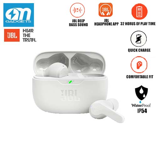 JBL Wave Beam in-Ear Earbuds (TWS) with Mic, App for Customized Extra Bass  EQ, 32 Hours Battery and Quick Charge Blue | PGMall