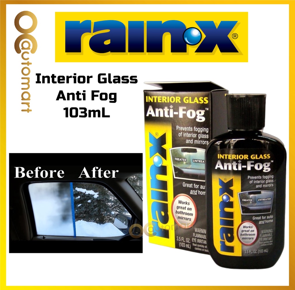 Rain-X Anti Fog Treatment Prevents Interior Glass Mirror 3.5 oz